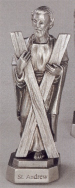 St. Andrew Pewter Statue