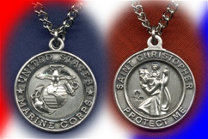 U.S. Marines St. Christopher Sterling Medal