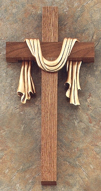 Bronze Robe Cross 10 In.