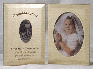 Granddaughter 1st. Communion Folding Plaque