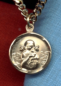 9/16 In. O. L. of Perpetual Help Medal-Sterling