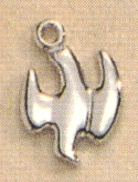 Poliched Holy Spirit Medal Small Sterling