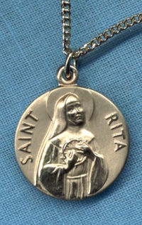 St. Rita Gold Filled Medal