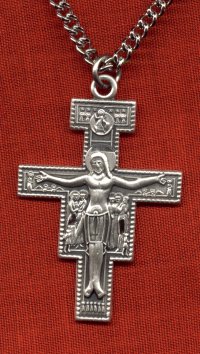 San Damiano Cross 1 1/2 In. Sterling