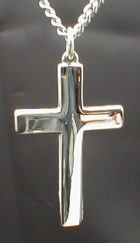 Polished Cross 1In. Sterling