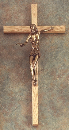 Oak Gift Of The Spirit Crucifix 22In.