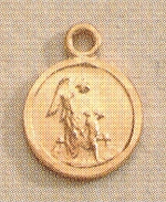 14Kt Gold Guardian Angel Medal