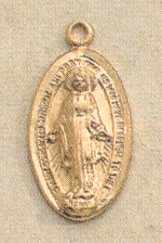 5/8 In. Miraculous Medal Gold on Sterling