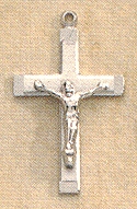 Sterling Crucifix 11/16 In.