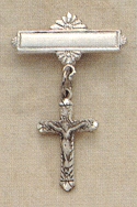 Sterling Crucifix Baby Pin