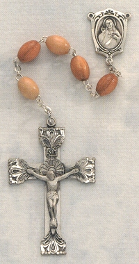 Large Olivewood Rosary w/Sterling