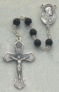 Round Black Cocoa Rosary