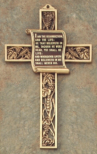 Resurrection Prayer Cross 9 In.