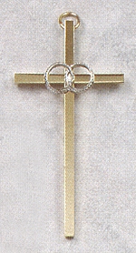 Gold Wedding Cross 4.5 In.