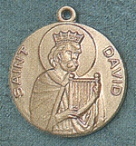 St. David 14kt Gold Medal 