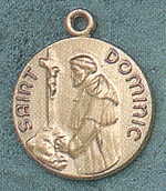 St. Dominic 14kt Gold Medal 