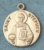 St. Stephen 14kt Gold Medal 