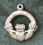 Claddagh Ring Medal 5/8 In. Sterling