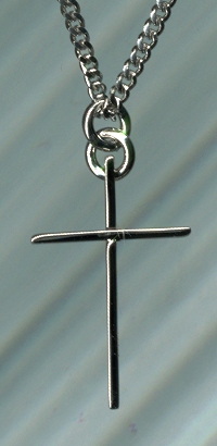 Thin Cross Necklace Sterling