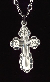 St. Olga Sterling Cross 3/4 Inch