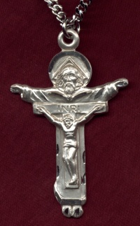 Trinity Crucifix Sterling Necklace