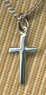 Small Plain Cross Medal Sterling