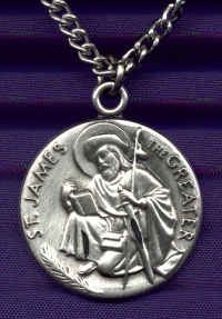 Large Sterling St. James The Greater Medal