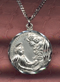 13/16 Inch St. Cecilia Sterling Medal