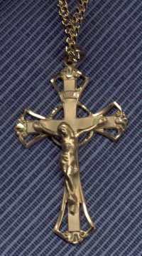 Medium Gold Filigree Crucifix