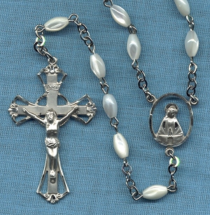 Mother of Pearl Beaded Rosary