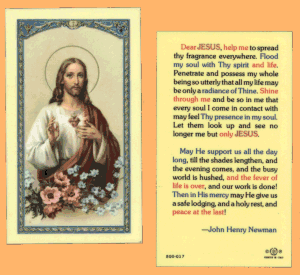 Newman Prayer: Holy Card