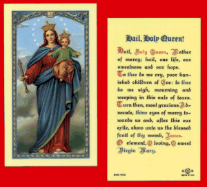 Hail Holy Queen: Holy Card