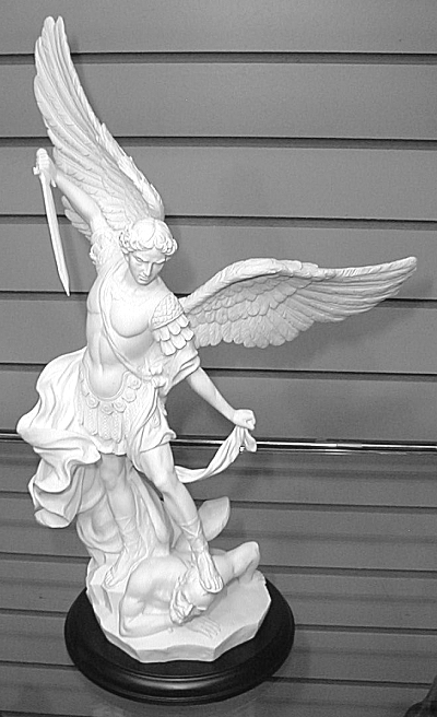 st michael resin statue