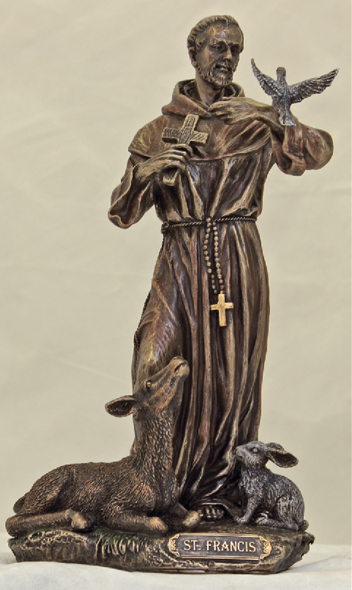 st francis resin statue