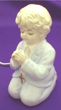 Boy With Rosary Night Light